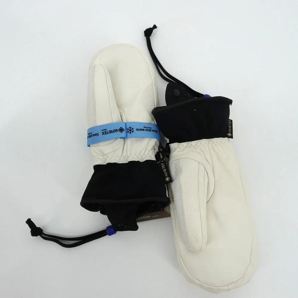 Burton Gondy GORE-TEX Leather Mittens Stout White Women S Snowboard Ski NEW